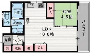 朝日プラザ昭和町【11階】の間取り