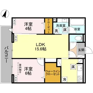 Noble raffiner戸塚東A【2階】の間取り