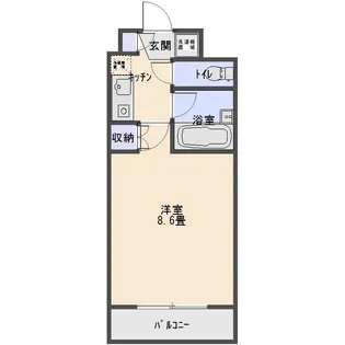 ヌヴェルハイツ【1階】の間取り