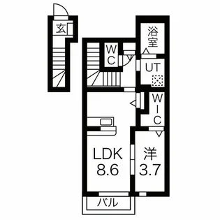 フォレストヒル国見【2階】の間取り