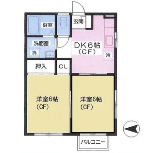 ブランメルイズミC【2階】の間取り