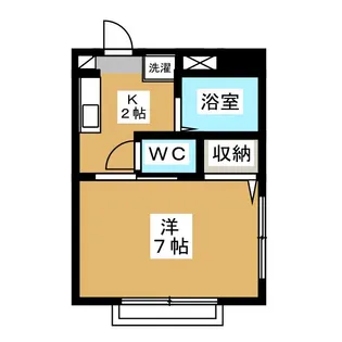 クレール八幡山【2階】の間取り