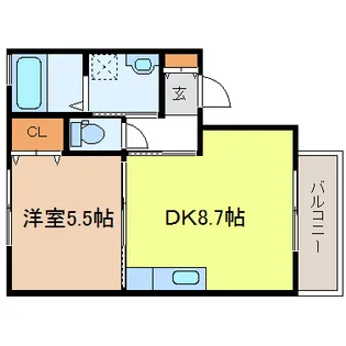 レトアA【2階】の間取り