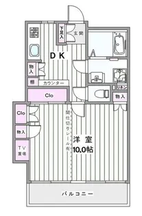 スタジオイイノ【2階】の間取り