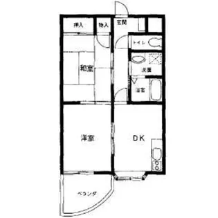 シャトー東武草加【3階】の間取り