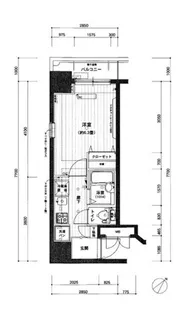 アフェクシオン日本橋人形町【5階】の間取り