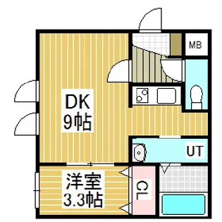 ステージ表町【3階】の間取り