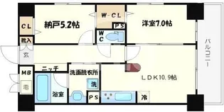 アネスト北堀江【5階】の間取り