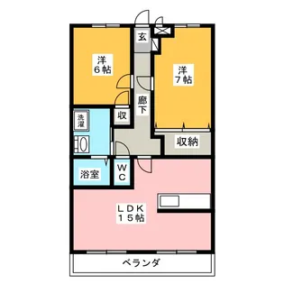 ハートフルマンションNO.1【4階】の間取り