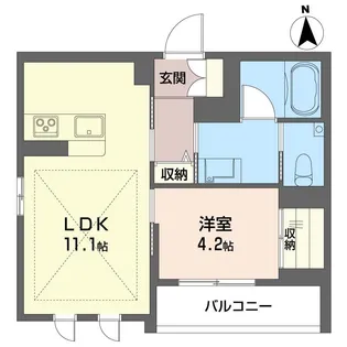 コーポ サヨ【4階】の間取り