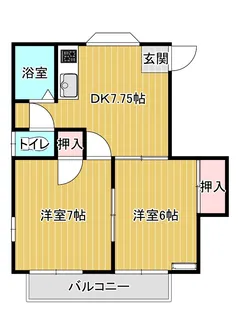 ニューキャピタルハイツ川田【2階】の間取り