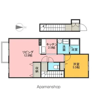 サニーコート久居B棟【2階】の間取り