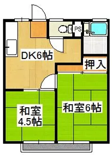 メゾン船橋【1階】の間取り