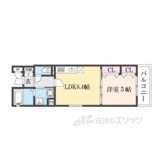 フォレストクリエオーレ城垣町弐番館【3階】の間取り
