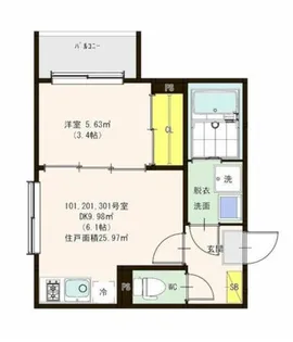 GLORIOUS【1階】の間取り