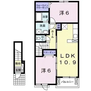 ル・ボヌール【2階】の間取り