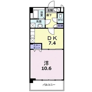 ランドマーク兵庫ファースト【6階】の間取り