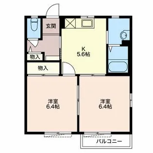 メイプルハイツ【2階】の間取り