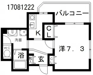 ディナスティ長居公園南【4階】の間取り