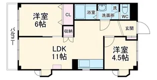 CASION尻手B棟【3階】の間取り