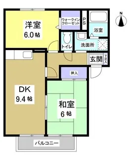 グランシャリオC【2階】の間取り