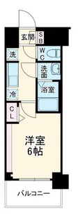 プレサンス ジェネ 四日市中央通り【6階】の間取り
