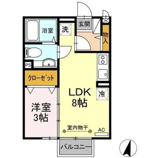 アタラクシア B【1階】の間取り