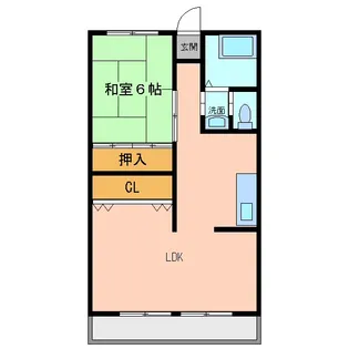 シャルムシャトレ【2階】の間取り