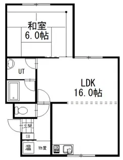 鶴ケ岱マンション【4階】の間取り
