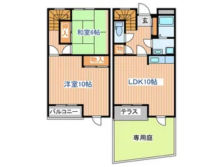テラスハウス台屋敷の間取り
