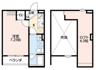 グランディール堺東【2階】の間取り