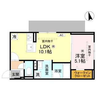 Cube Plage【1階】の間取り