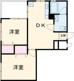 ヤマキユニアス三鷹マンション【3階】の間取り