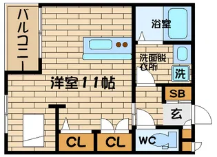 アルナージ長岡京【1階】の間取り