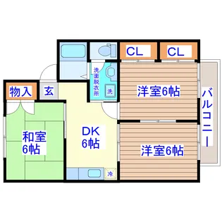アメニティゾーン河原町III【1階】の間取り