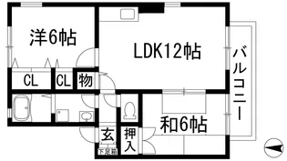 アンジュール【2階】の間取り