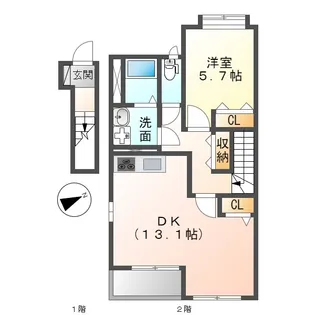 ルナ アズール【2階】の間取り