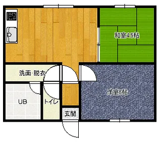 ホワイトマンション【1階】の間取り