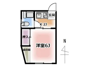 ~中央selection~ 高円寺駅徒歩1分 『富岡ビル』【2階】の間取り