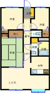 リバティ新前橋【2階】の間取り