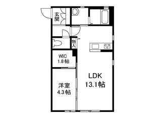 シャーメゾンTN【2階】の間取り