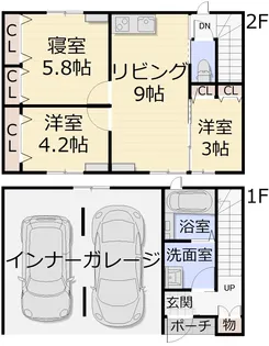 富山県射水市戸破【一戸建】の間取り