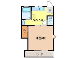 岐阜県岐阜市則武中3【アパート】の間取り