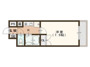 大阪府大阪市住之江区南加賀屋2【マンション】の間取り
