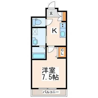 クロノス46熊大東IIの間取り