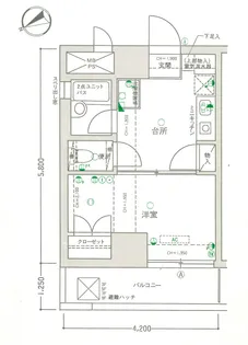 レクセル長岡【5階】の間取り