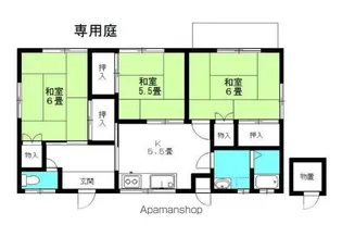 茨城県神栖市柳川【一戸建】の間取り
