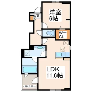 サンスクエアA・B・C【1階】の間取り