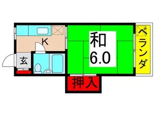 ハイツ工藤【1階】の間取り