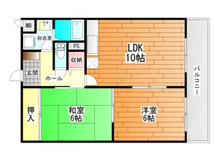 ヴェルジュール21【3階】の間取り